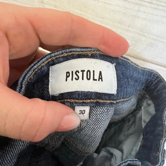 PISTOLA Distressed Skinny Ankle Jeans Size 30 Dark Wash Denim - Picture 11 of 16